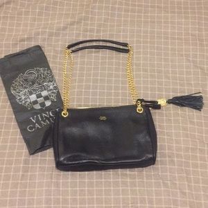 New Black Leather Vince Camuto Purse